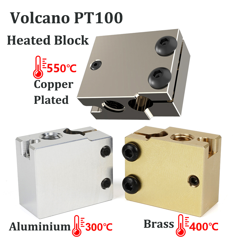 Direct Drive Extruder - Kualitas Tinggi PT100 Blok Dipanaskan Gunung