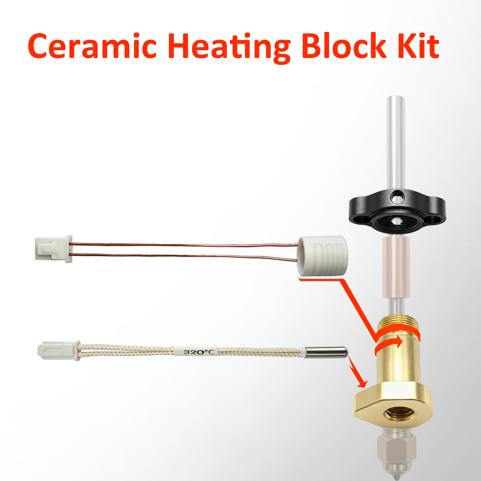 Kit Termistor Kartrid Pemanas  - Hotend Assembly ulasan dan harga