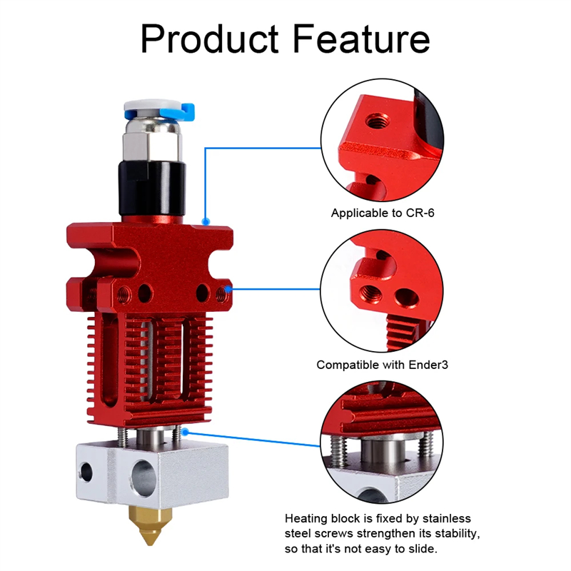 Bagian Printer 3D CR6 SE j-hea - Direct Drive Extruder ulasan dan harga