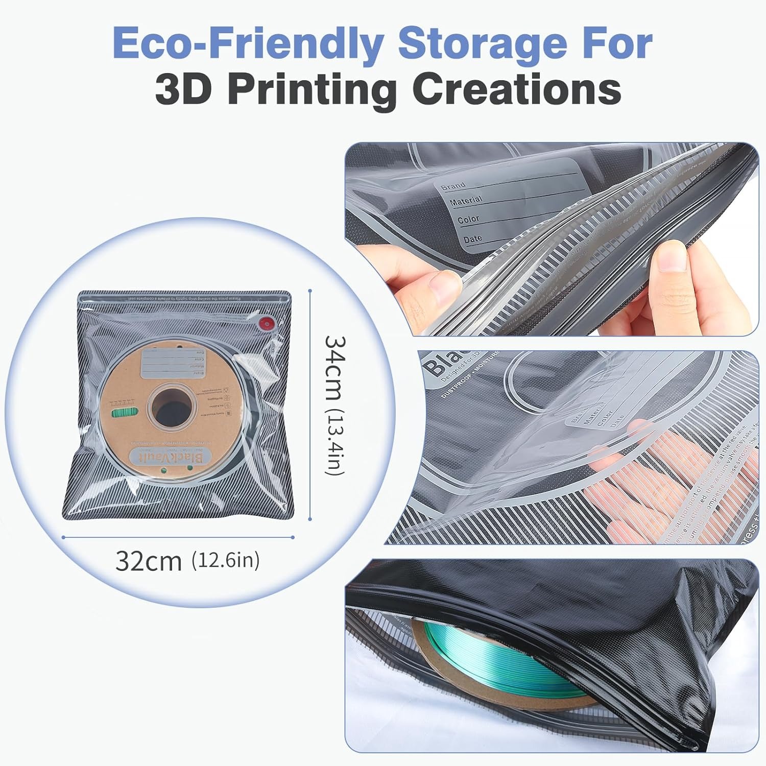 Kantong Filamen 3D Hitam, Kant - Abs Filament ulasan dan harga