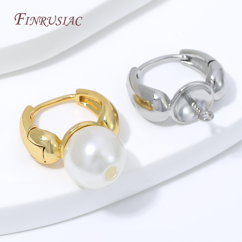 Kancing Anting Huggie Berlapis - Nozzle Brass ulasan dan harga