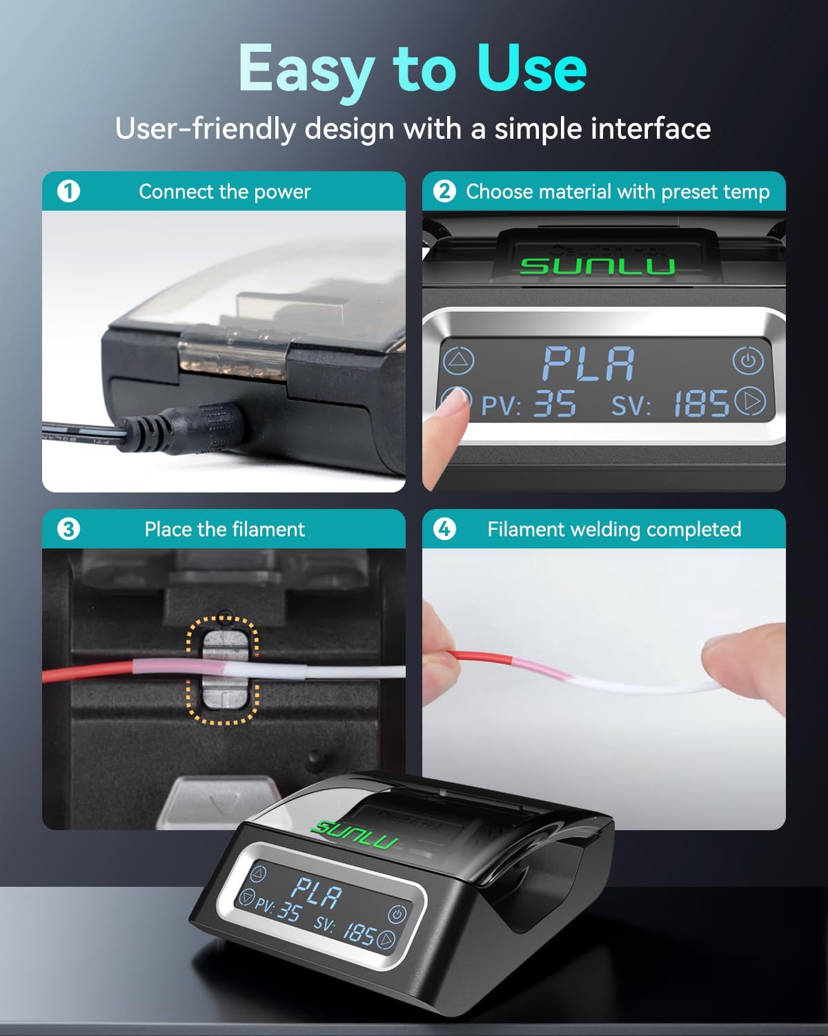 SUNLU FC01 Konektor Filamen Pe - Abs Filament ulasan dan harga