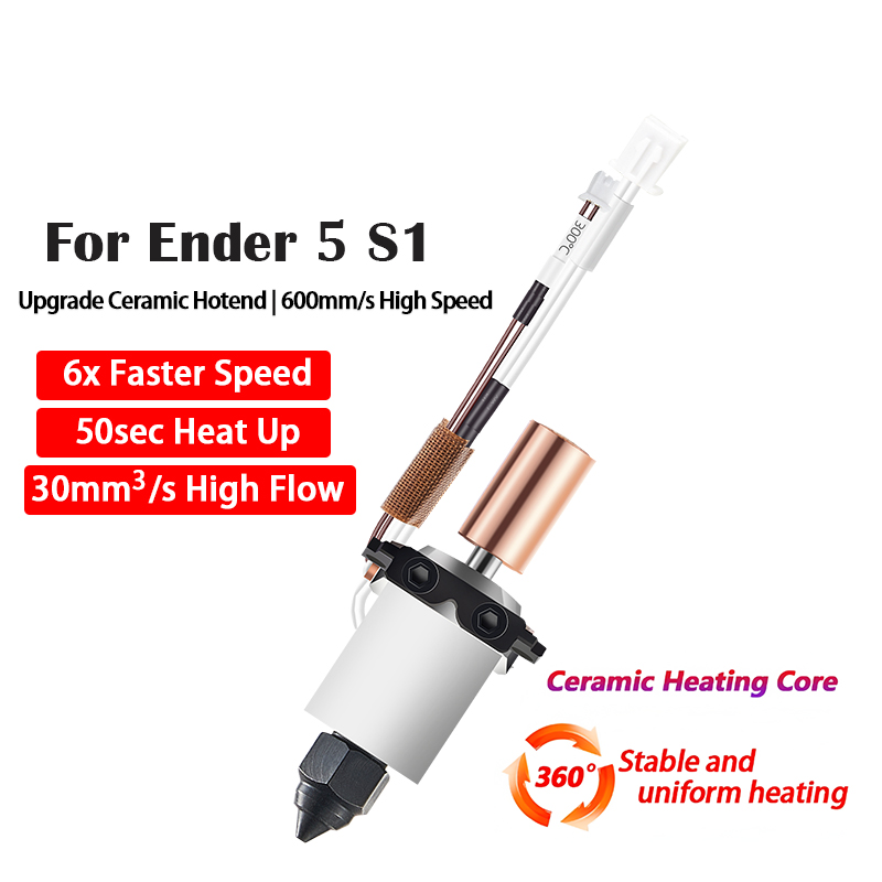 Hotend keramik untuk Ender 5 S - High Flow Ceramic Hotend ulasan dan harga